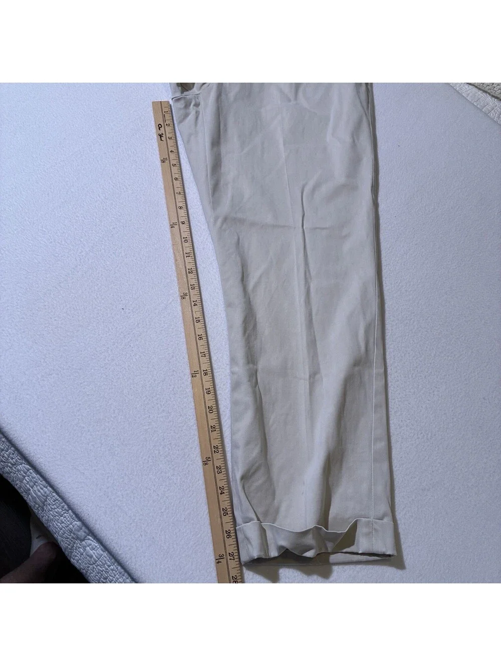 Bills Khakis Pants Men's 35 35x27 Tan Flat Front M2 Classic Fit Casual Comfort